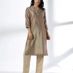 Women Dobby Weave Straight Kurta